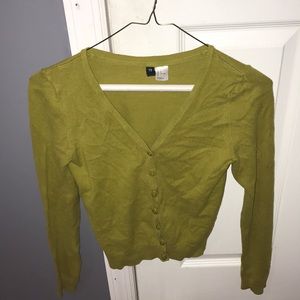 Green Button Down Sweater